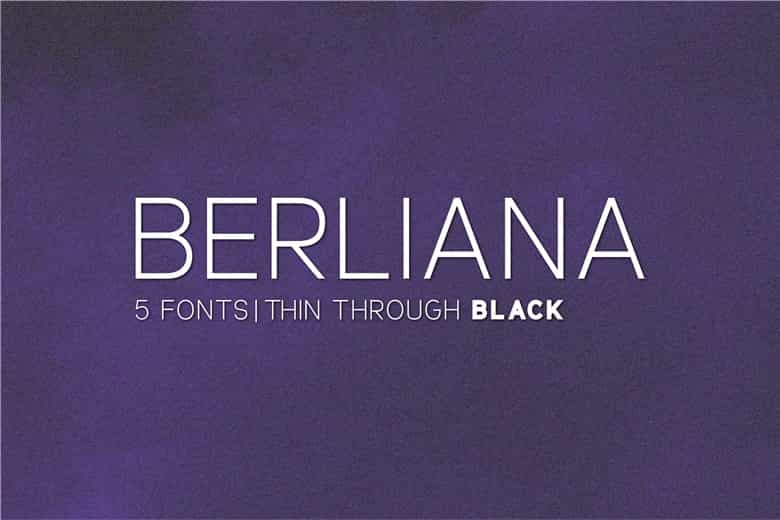 Berliana Font Image 1