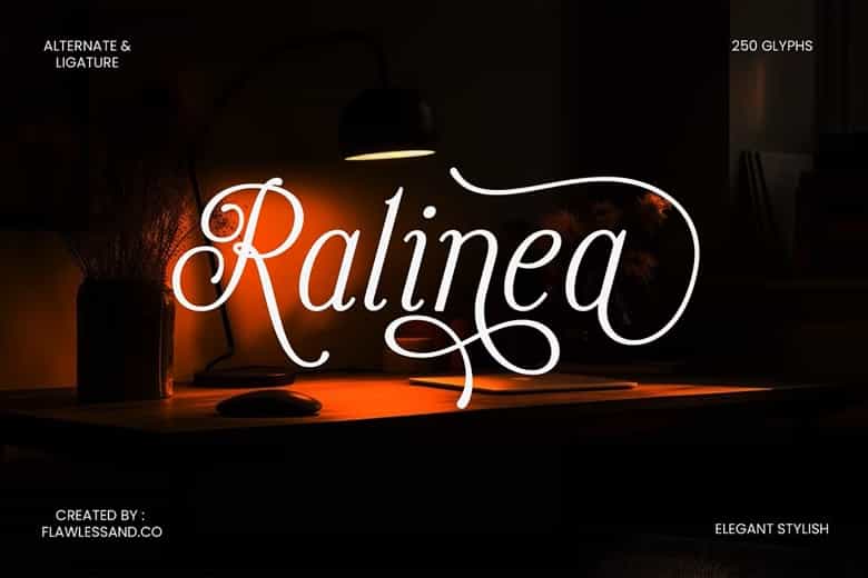Ralinea Font Image 1