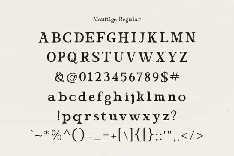 Montilge Font Image 3