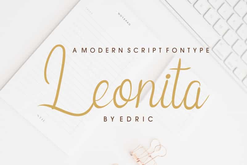 Leonita Calligraphy Font Image 1