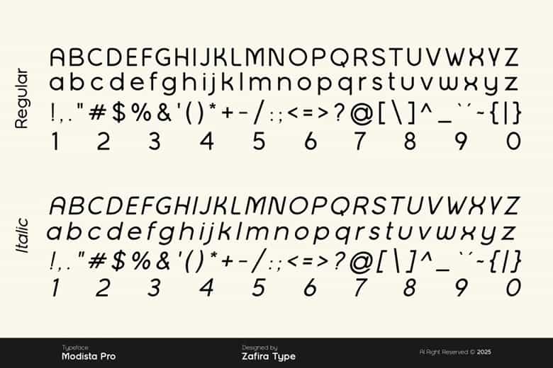 Modista Pro Font Image 3