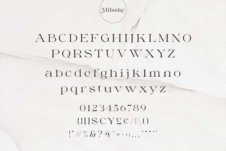 Milssky Font Image 3