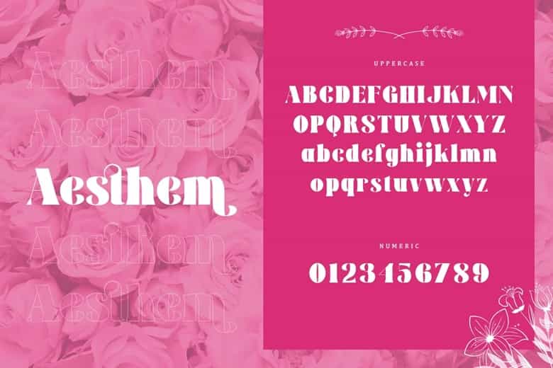 Aesthem Font Image 2