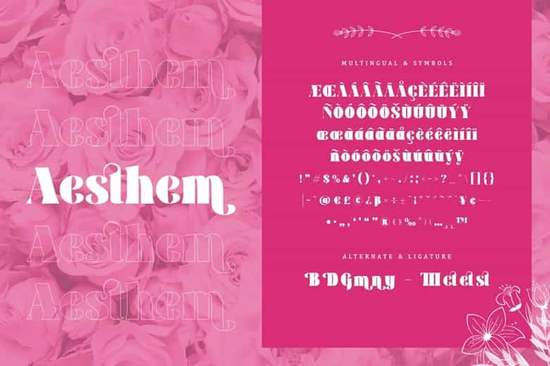Aesthem Font Image 3