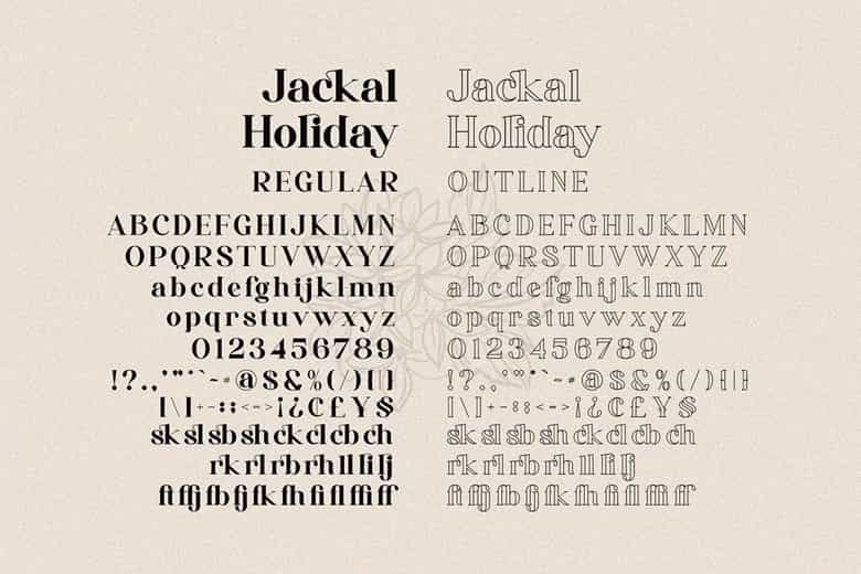 Jackal Holiday Font Family Image 3