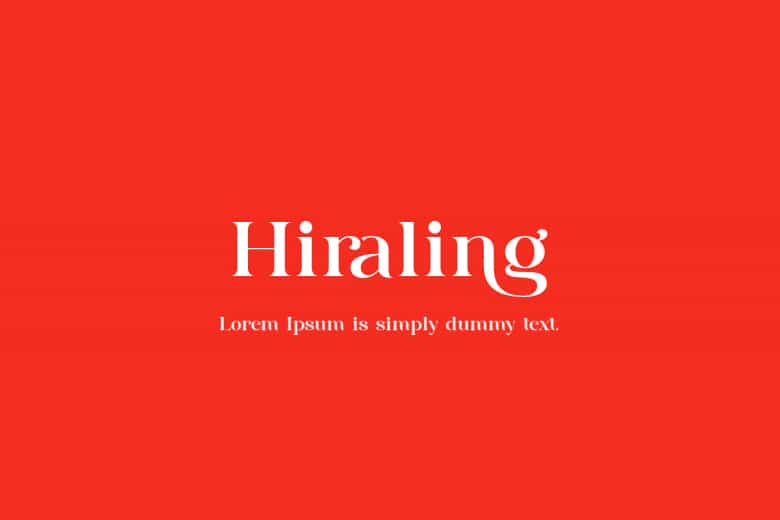 Hiraling Font Image 1