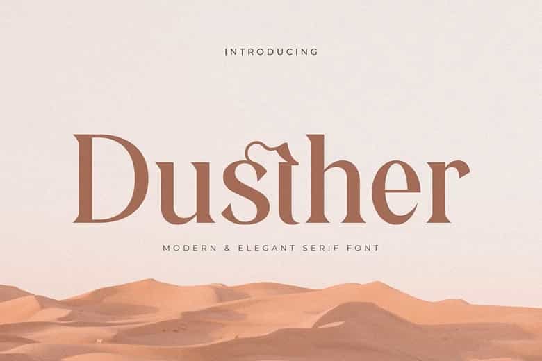Dusther Font Image 1