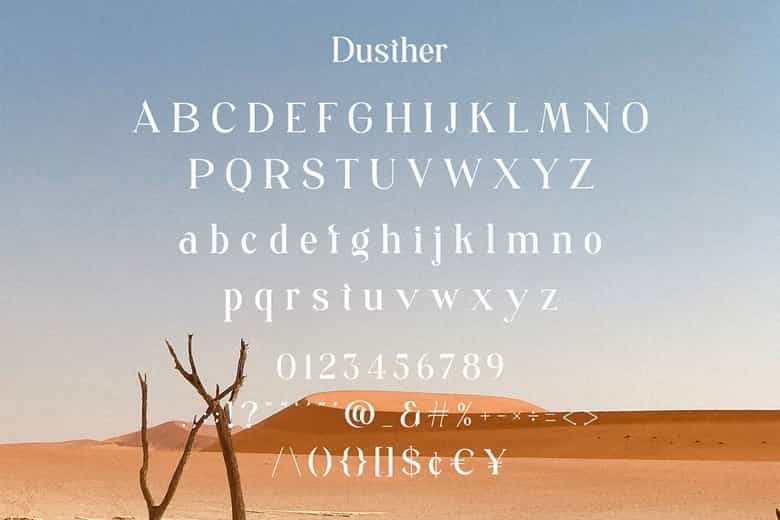 Dusther Font Image 3