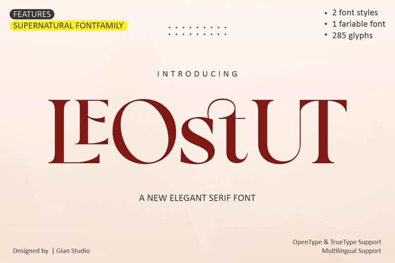 Leostut Font Image 1