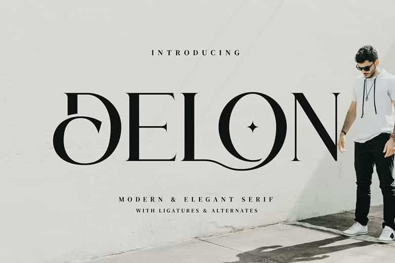 Delon Font Image 1