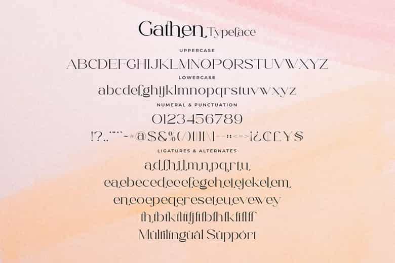 Gathen Font Image 3