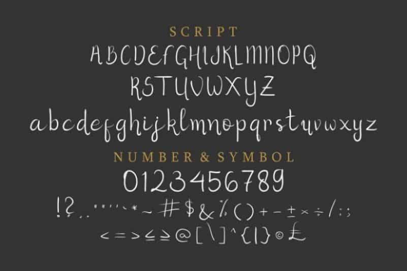 Herist Calligraphy Font Image 2