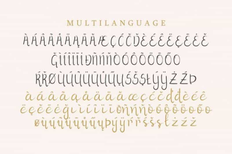 Herist Calligraphy Font Image 3