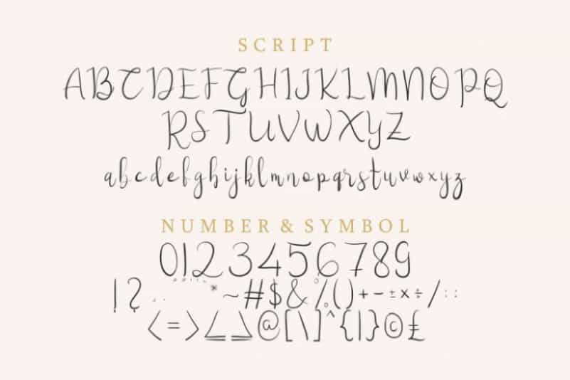 Hilliard Script Font Image 3