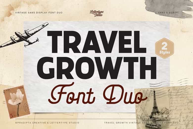 Travel Growth Duo Font Image 1