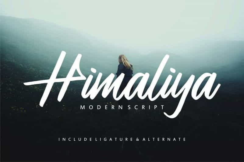 Himaliya Script Font Image 1