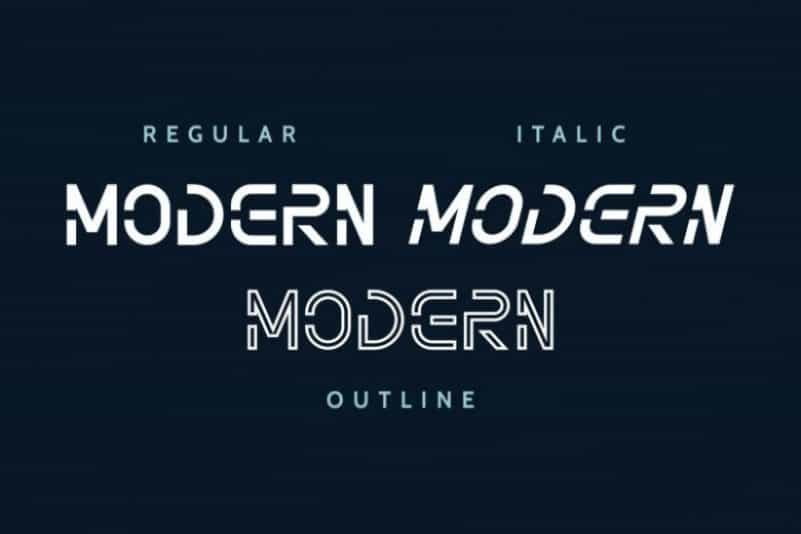 Nothan Futuristic Font Image 2