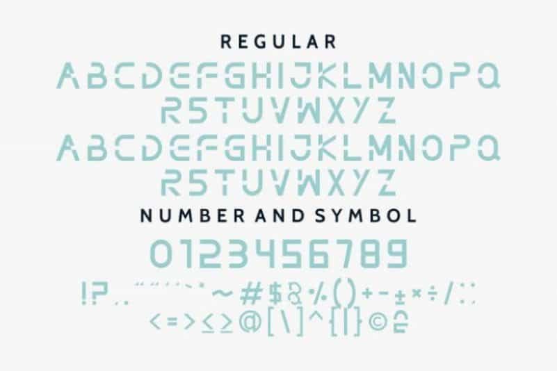 Nothan Futuristic Font Image 3