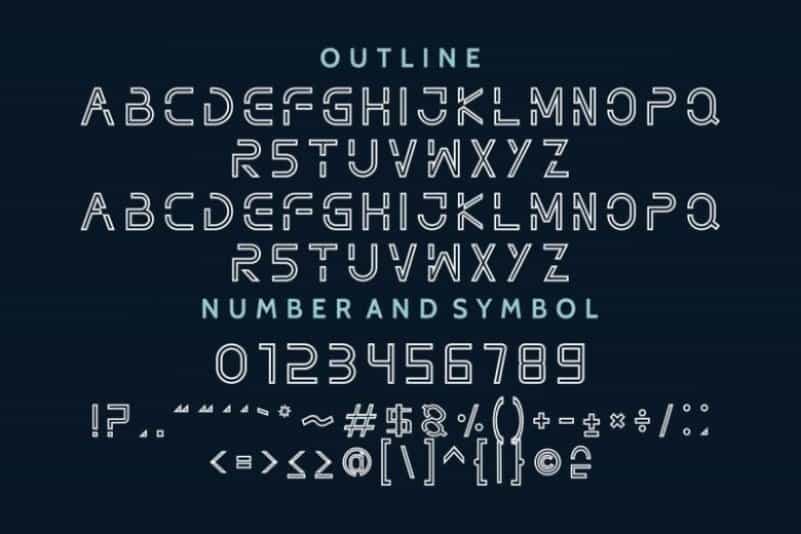 Nothan Futuristic Font Image 4