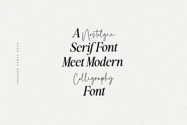 Cherish Today Font Duo Image 23