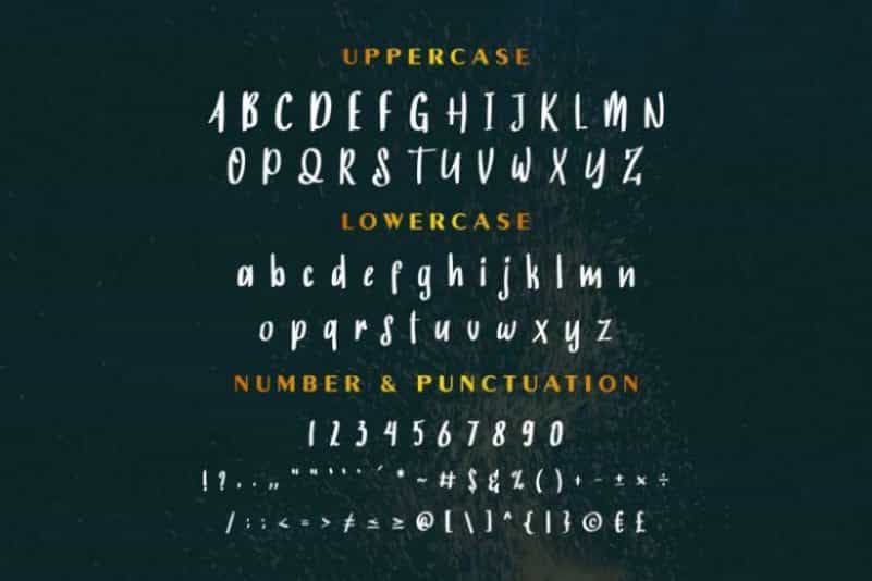 BurningSun Marker Script Font Image 2
