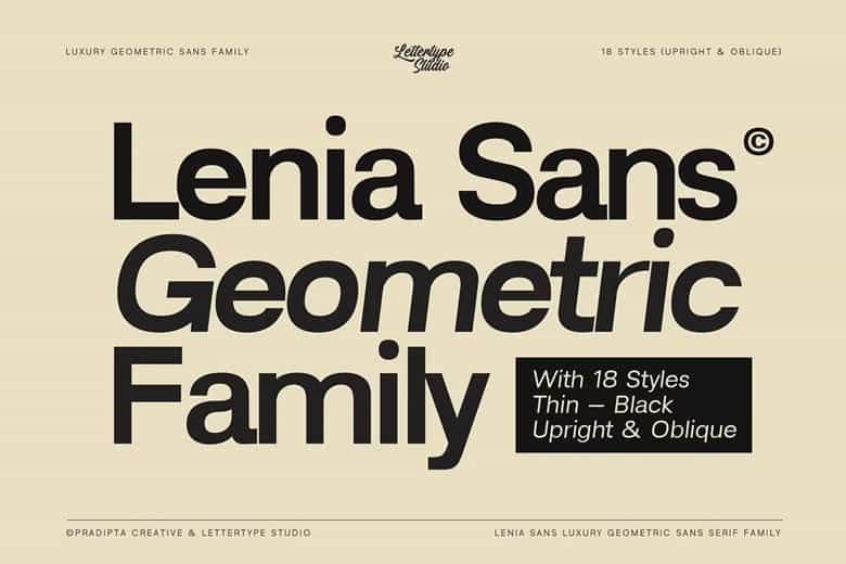 Lenia Sans Font Image 43