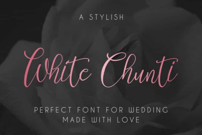 WhiteChunti Script Font Image 1