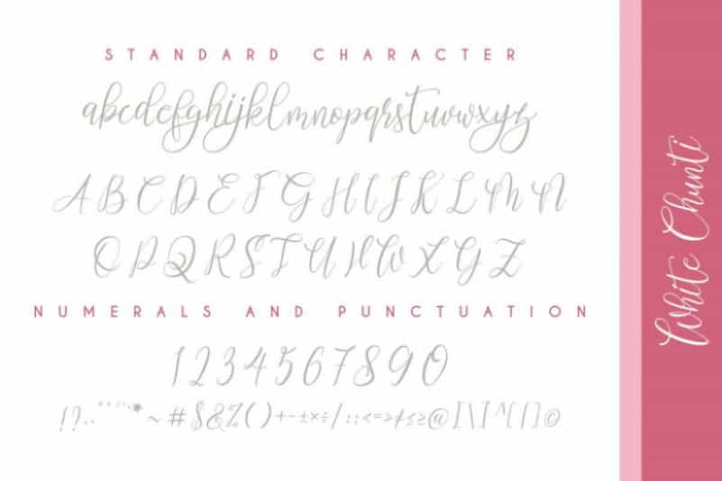 WhiteChunti Script Font Image 3
