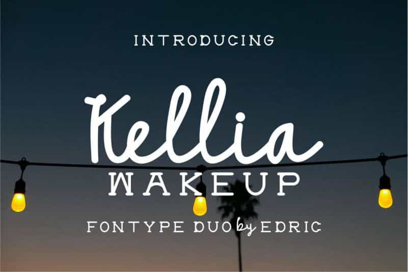 Kellia Wakeup Font Duo Image 1
