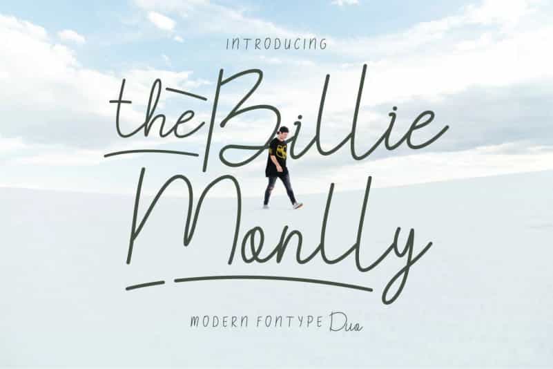 The Billie Monlly Font Duo Image 1