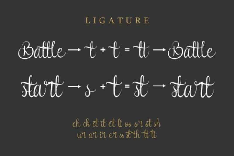 Syllia Calligraphy Font Image 2