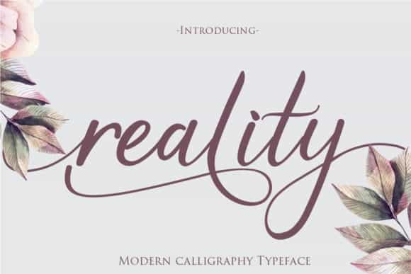 Reality Font Image 1