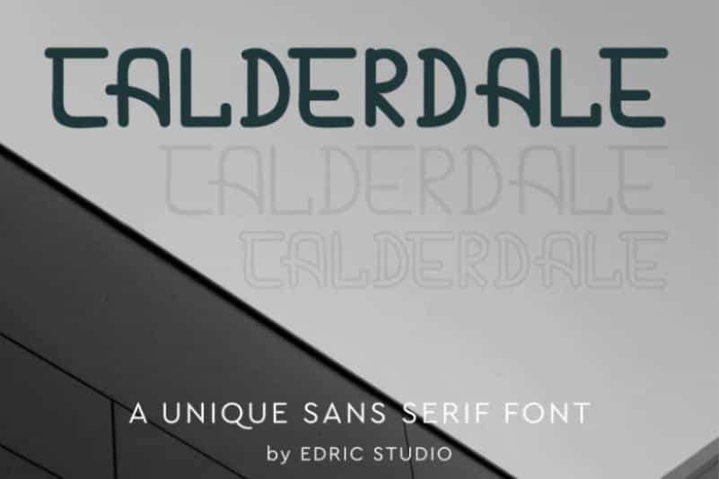 Calderdale Sans Serif Font Image 1
