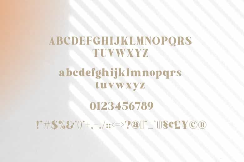 Golden Radiant Font Image 3