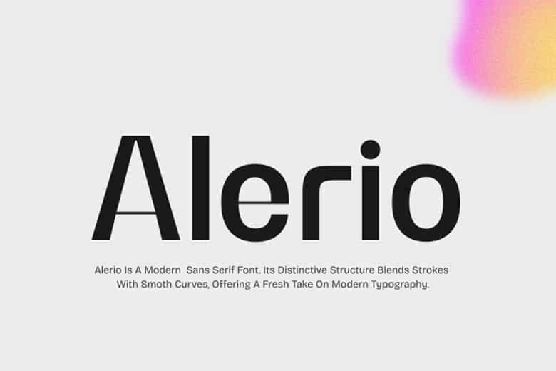 Alerio Font Image 1