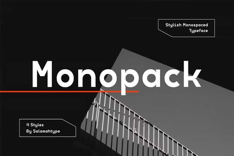 Monopack Font Image 1