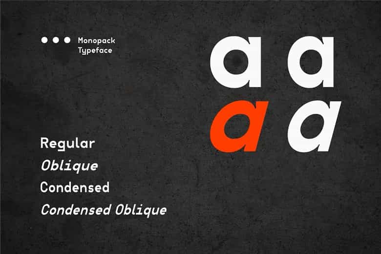 Monopack Font Image 2