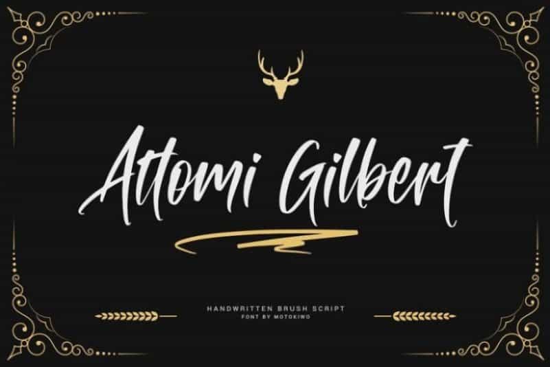 Attomi Gilbert Script Font Image 1