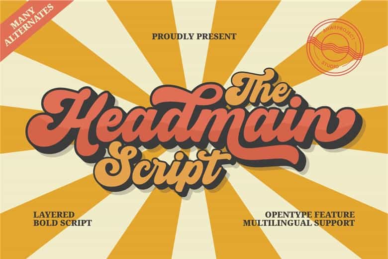 Headmain Font Image 1