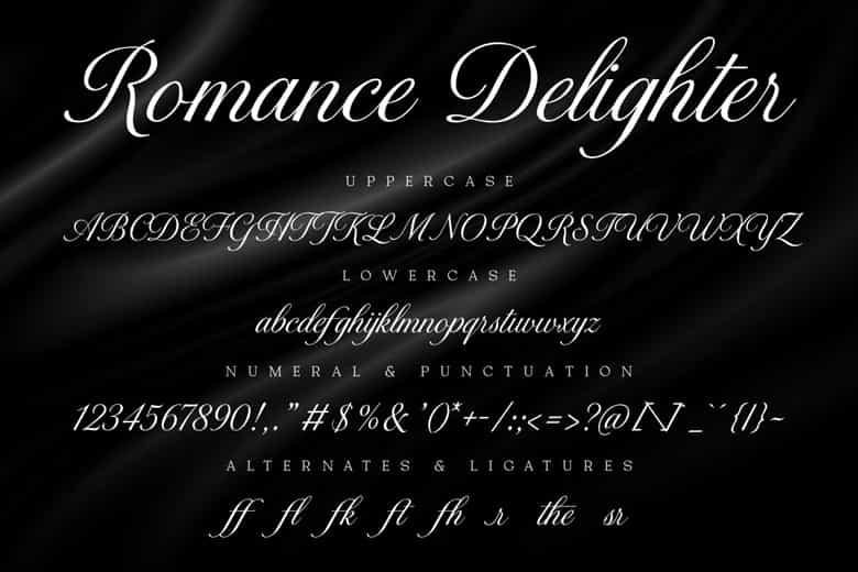 Romance Delighter Font Image 3