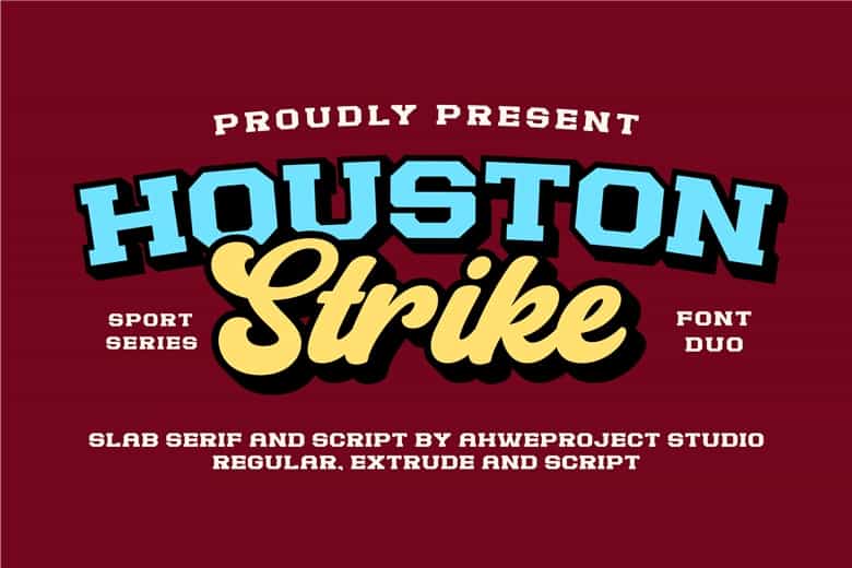 Houston Strike Font Image 1