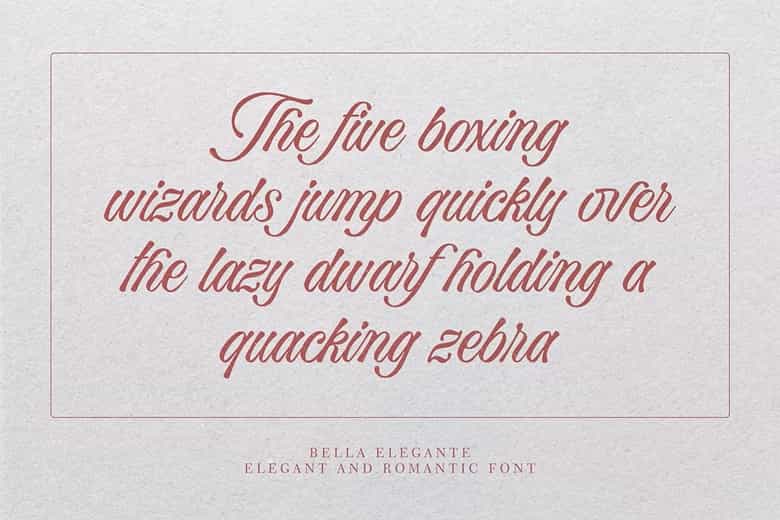 Bella Elegante Font Image 2