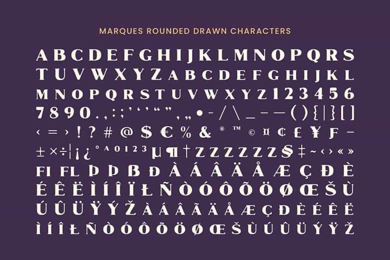 Marques Rounded Drawn Font Image 3