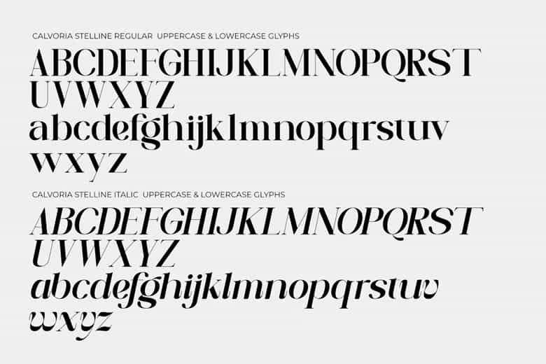 Calvoria Stelline Font Image 3