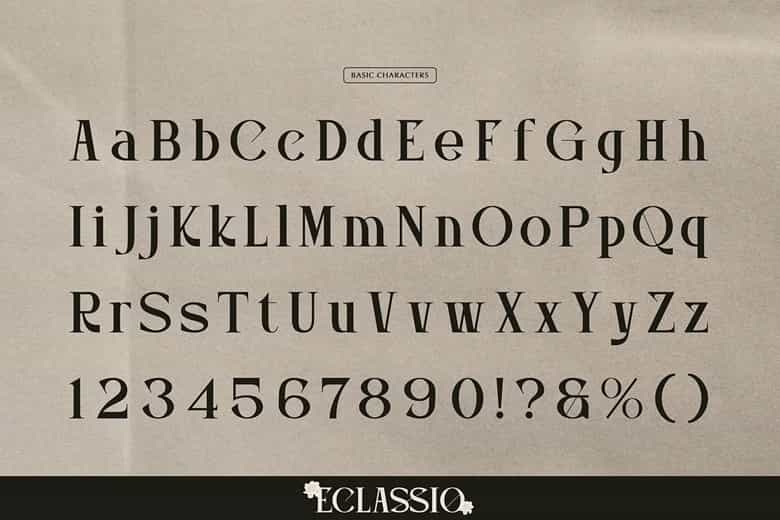Eclassio Font Image 3