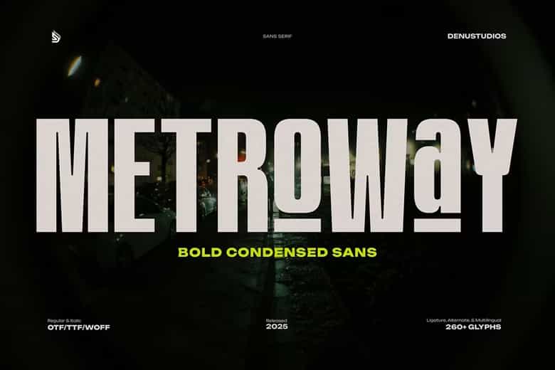 Metroway Font Image 1