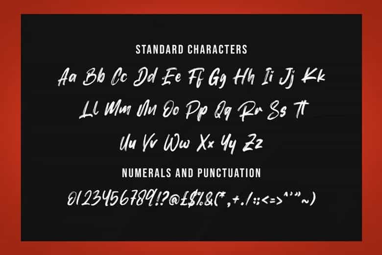 Rottweiler Brush Font Image 3