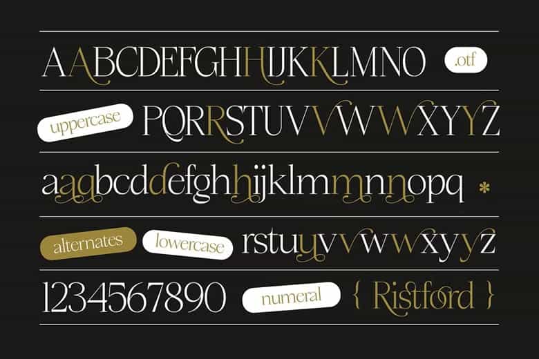 Ristford Font Image 3