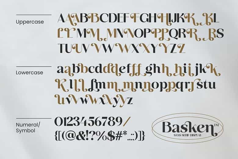 Basken Font Image 3