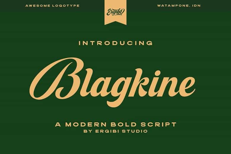 Blagkine Font Image 1